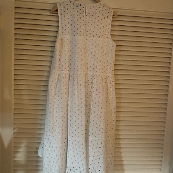 NWT RONEN CHEN ISRAELI DESIGNER WHITE EYELET TIERED DRESS UK SZ 10 = US SZ 6 - Picture 8 of 8